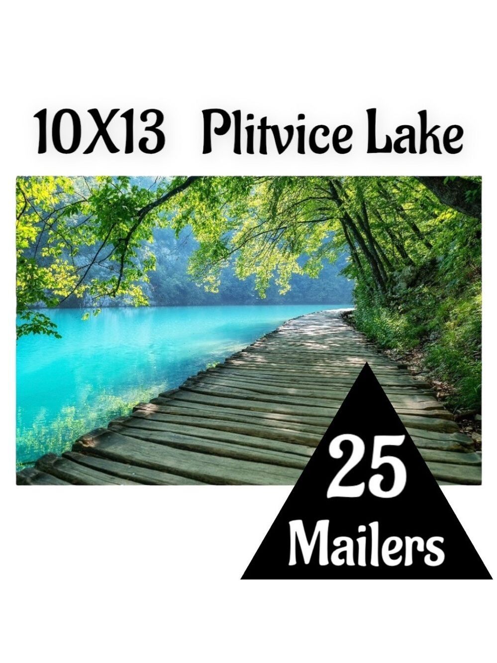 25 10X13 Poly Mailers Plitvice Lakes, Shipping Envelopes Price Firm - Picture 7 of 10